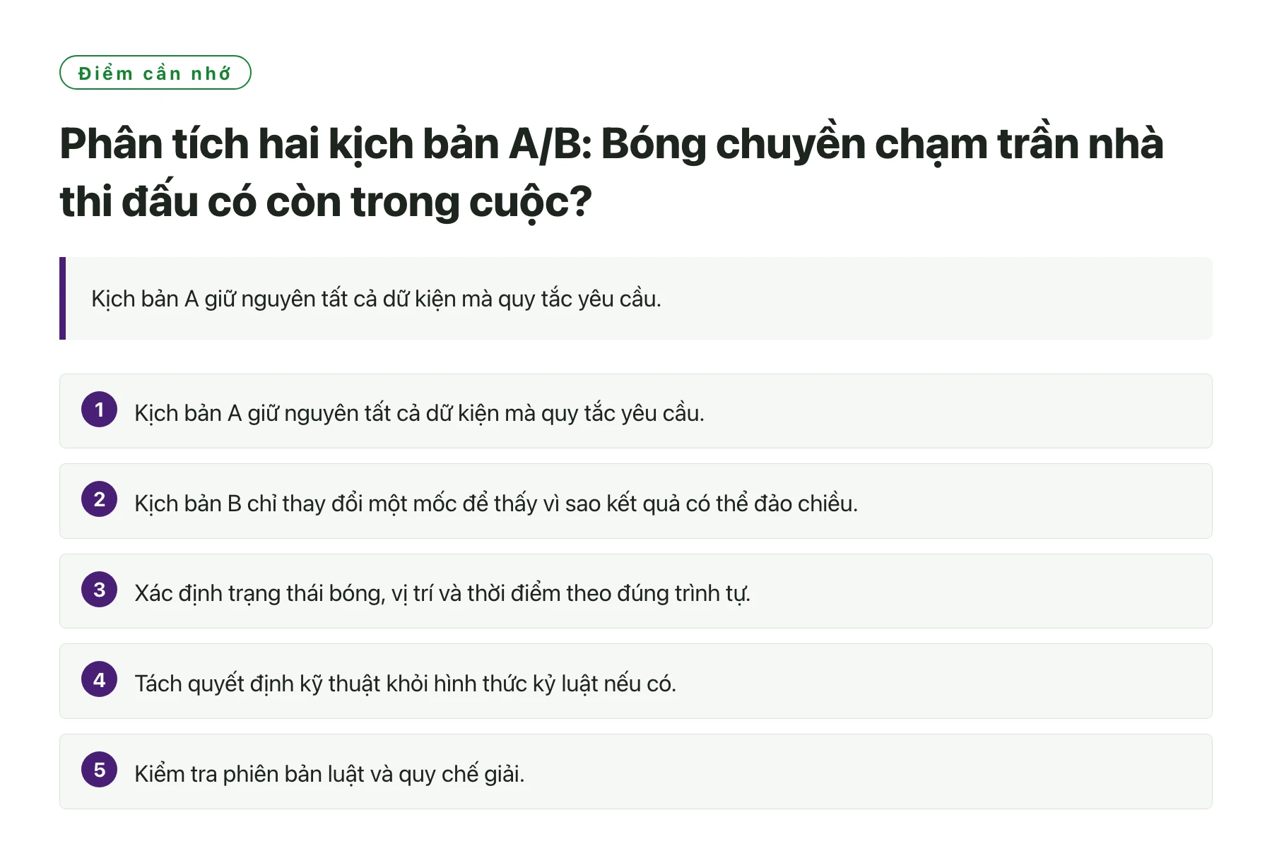Phân tích hai kịch bản A/B: Bóng chuyền chạm trần nhà thi đấu có còn trong cuộc?——全文要点速览